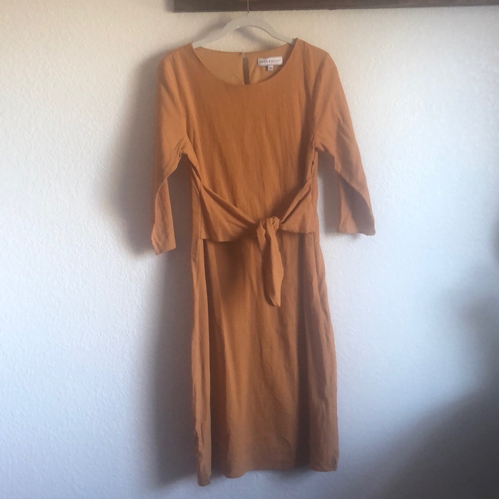Brand New! Fall knot midi dress!